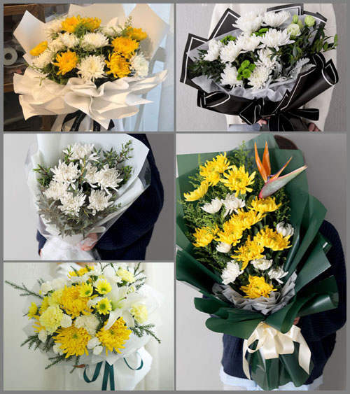 四川甘孜色达县亚龙乡白事花束代送